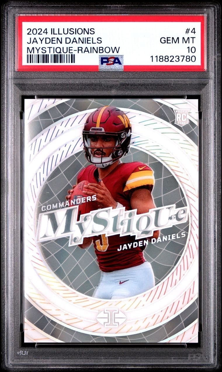 Jayden Daniels Panini Illusions Mystique #4 Rainbow