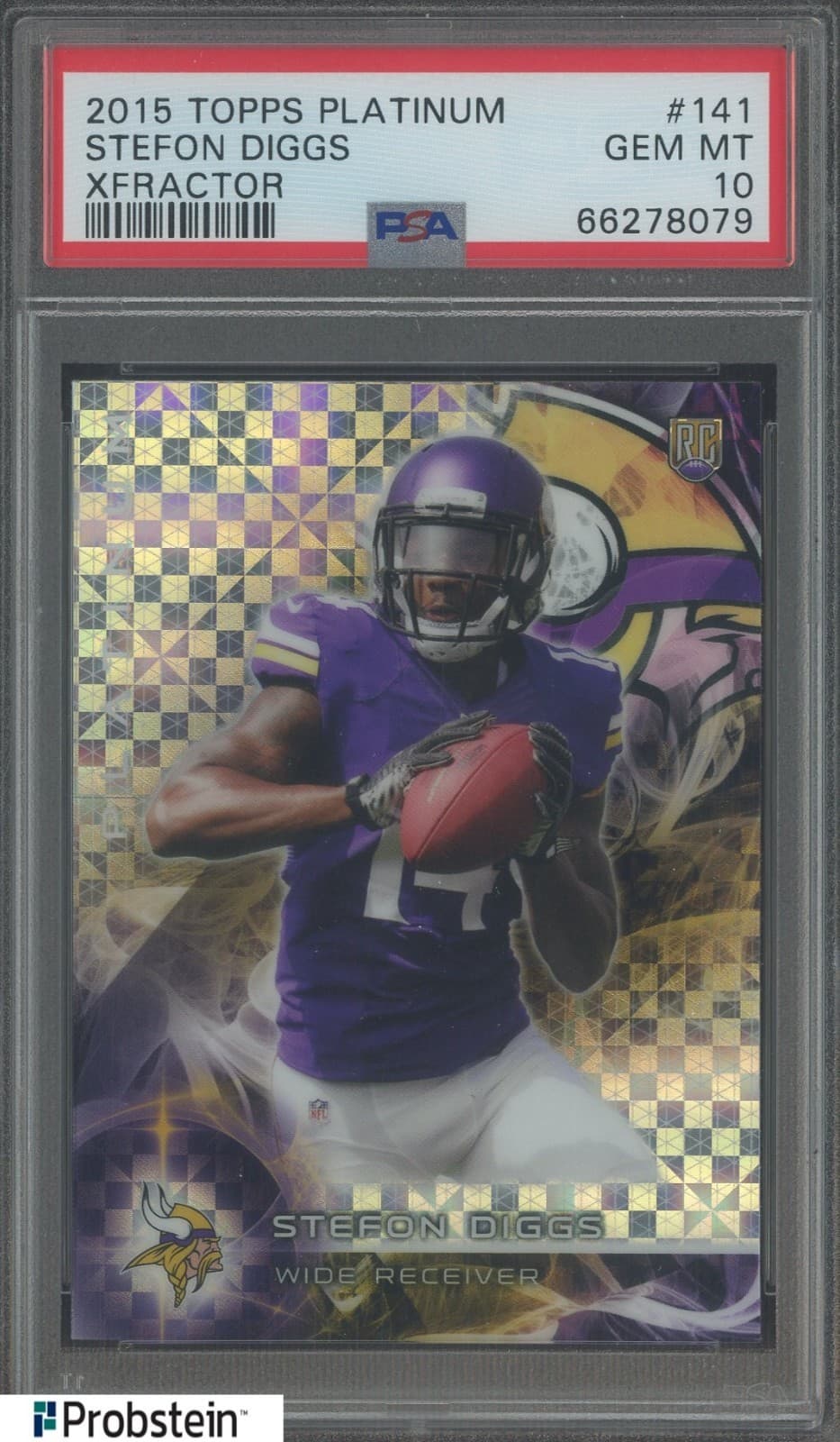 Stefon Diggs Topps Platinum #141 Xfractor