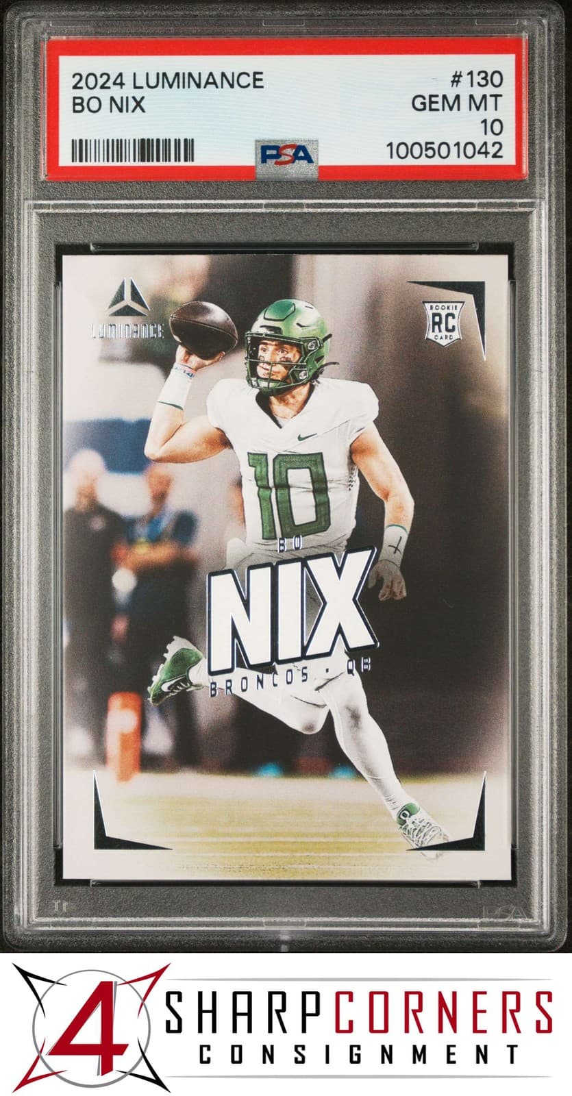 Bo Nix Panini Luminance #130 Base