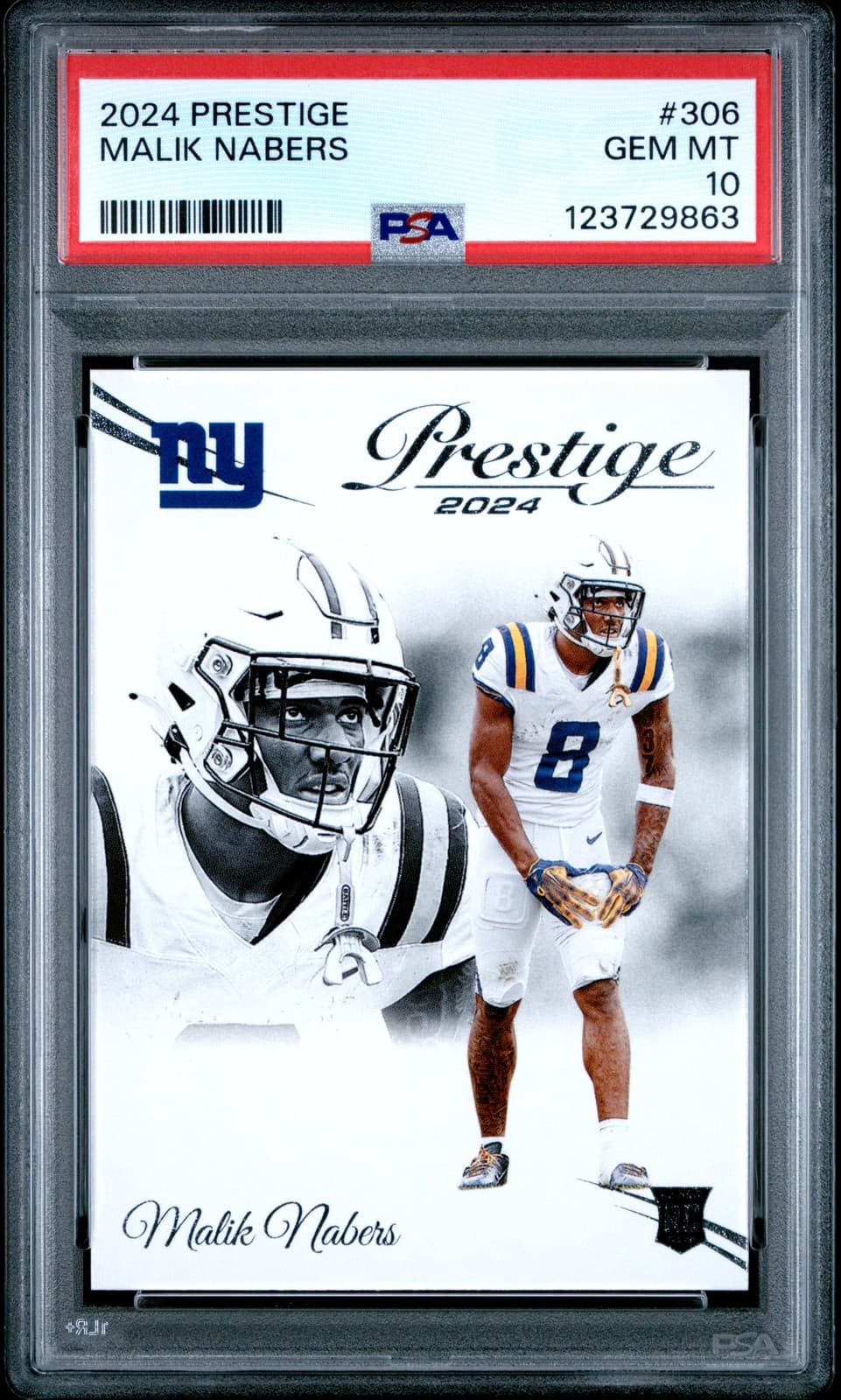 Malik Nabers Panini Prestige #306 Base