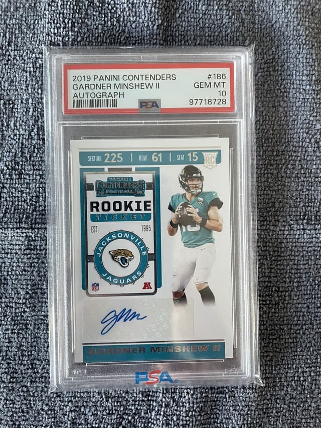 Gardner Minshew II Panini Contenders #186 Autograph-Ticket Stub