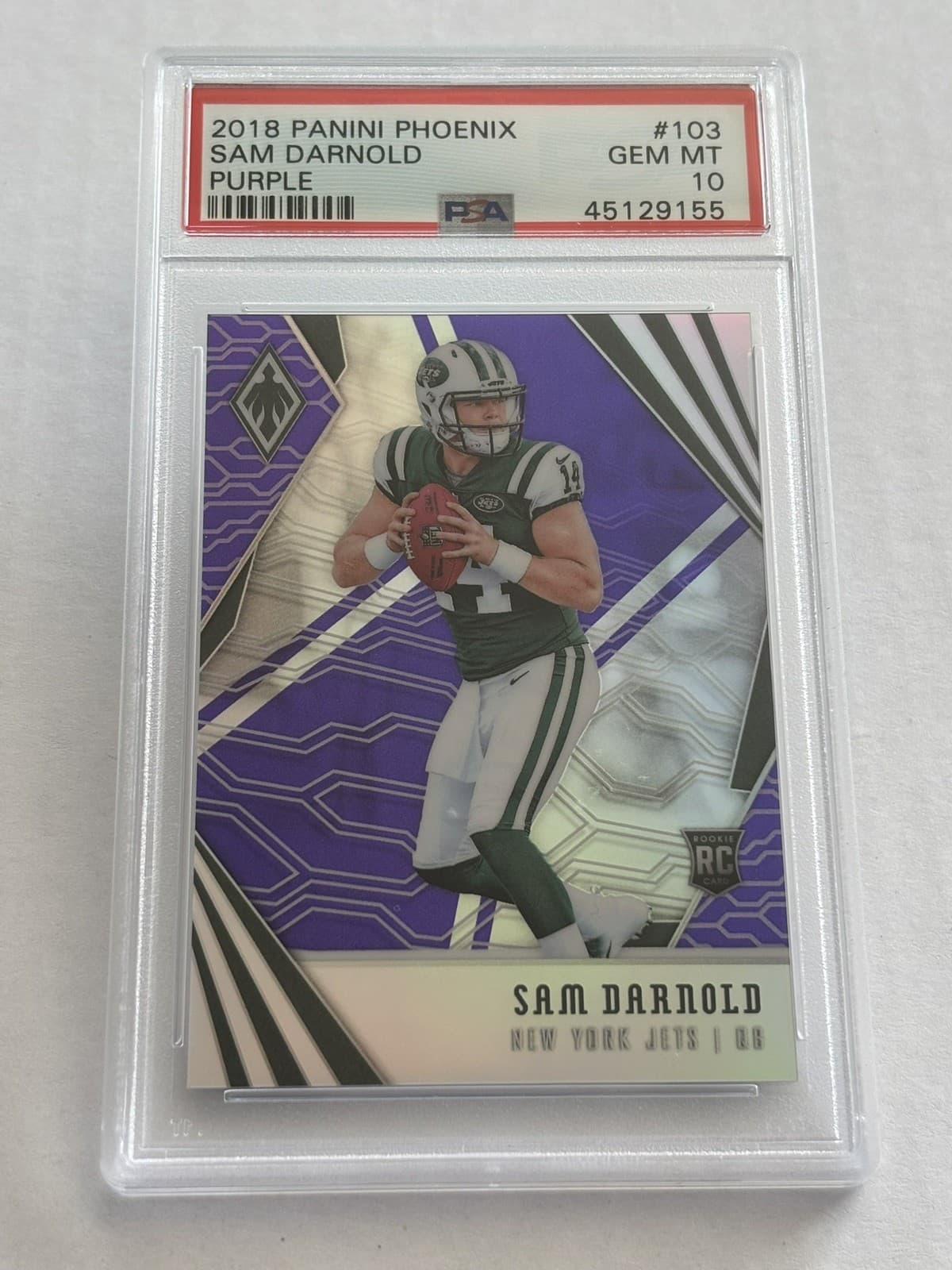 Sam Darnold Panini Phoenix #103 Purple