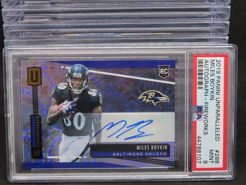 Miles Boykin Panini Unparalleled #268 Autograph-Fireworks