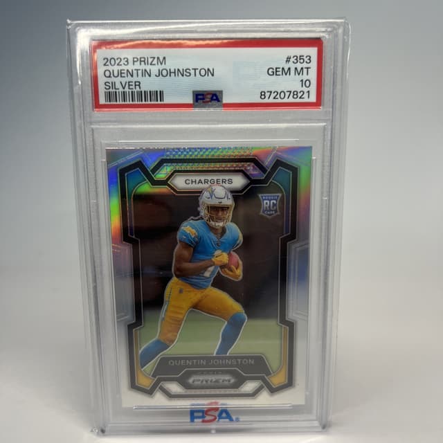 Quentin Johnston Panini Prizm #353 Silver Prizm