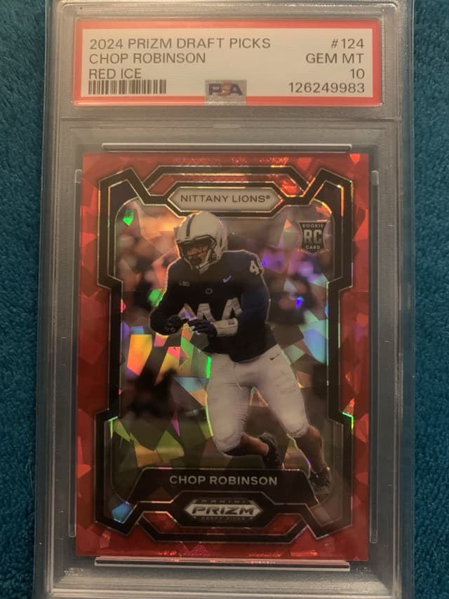 Chop Robinson Panini Prizm Draft Picks #124 Red Ice