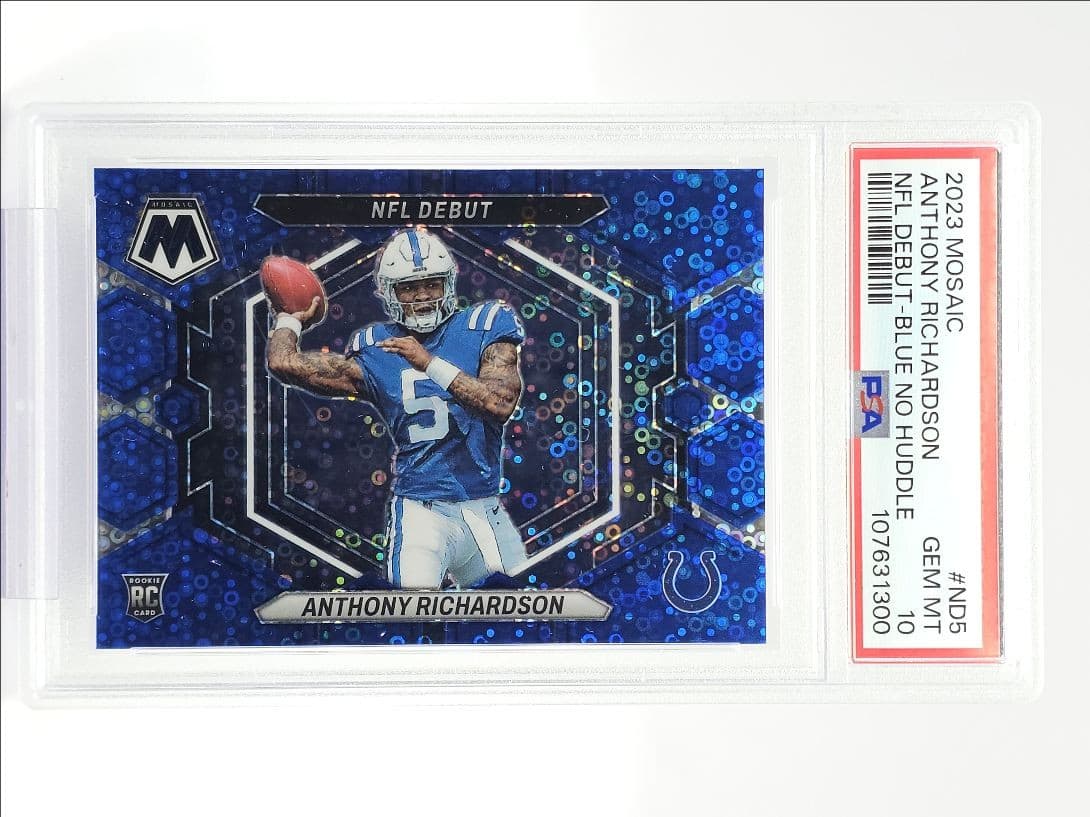 Anthony Richardson Panini Mosaic NFL Debut #ND5 Blue No Huddle