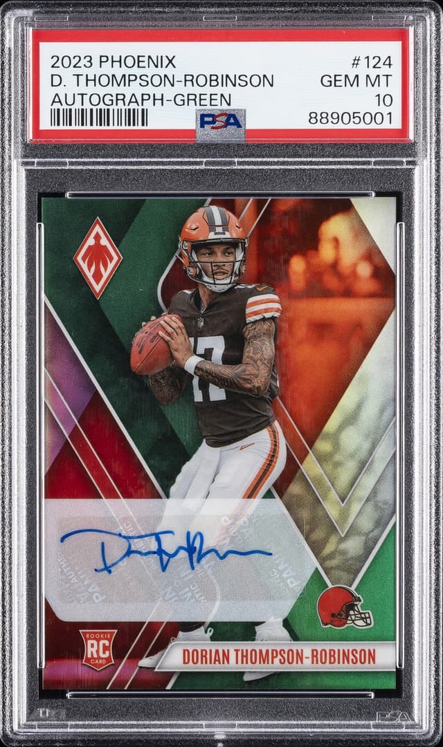 Dorian Thompson-Robinson Panini Phoenix #124 Autograph-Green