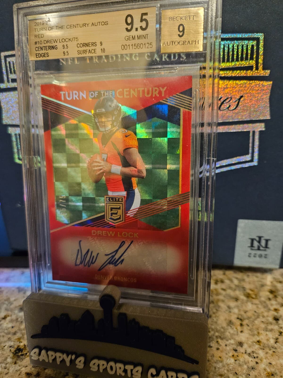 Drew Lock Panini Donruss Elite Turn of the Century Autographs #DL1 Red