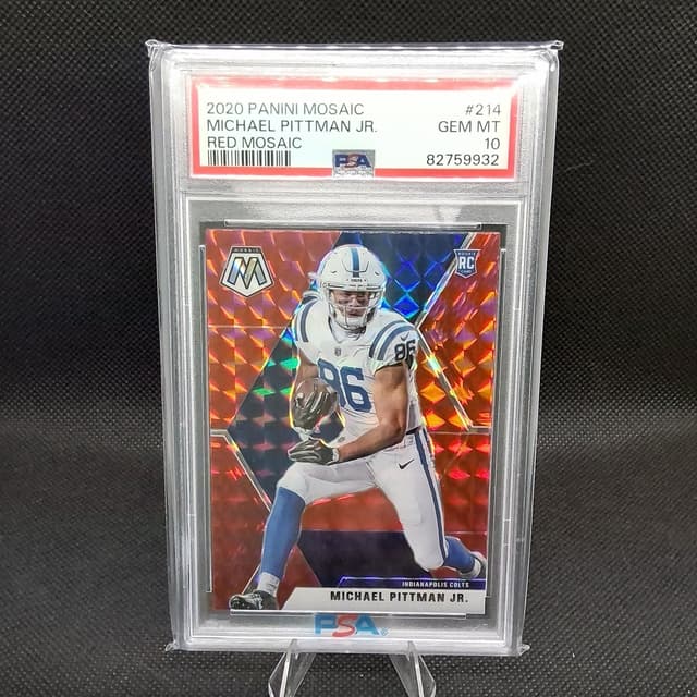 Michael Pittman Jr. Panini Mosaic #214 Red Mosaic
