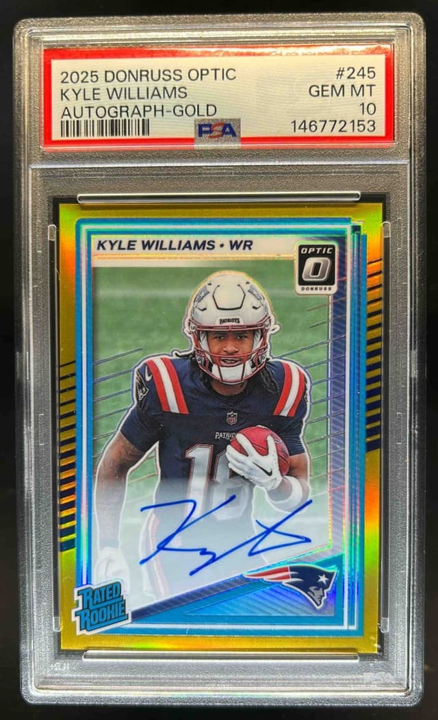 Kyle Williams Panini Donruss Optic #245 Autograph-Gold