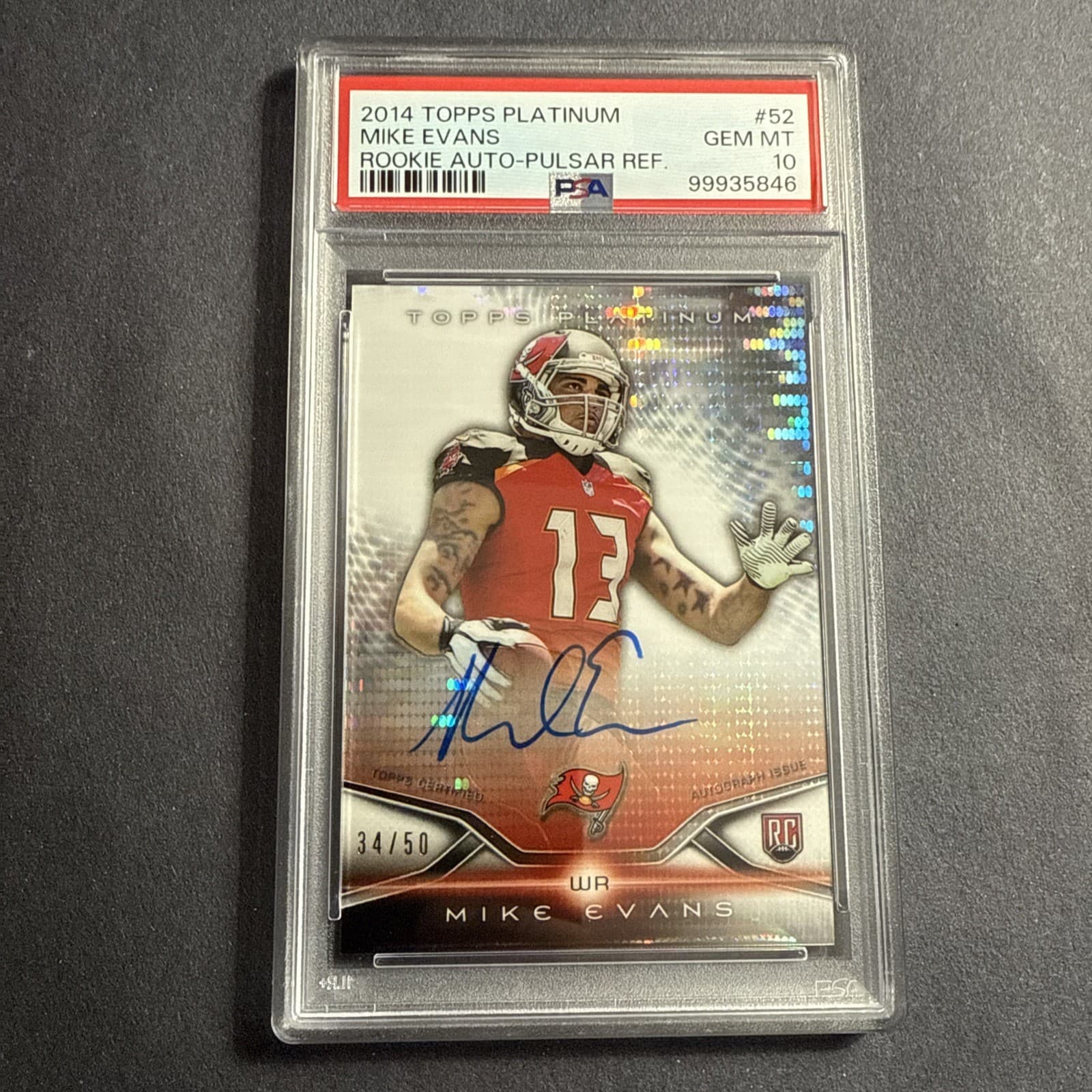Mike Evans Topps Platinum #150 Pulsar Refractor