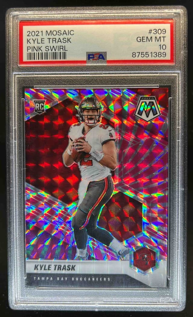 Kyle Trask Panini Mosaic #309 Pink Swirl