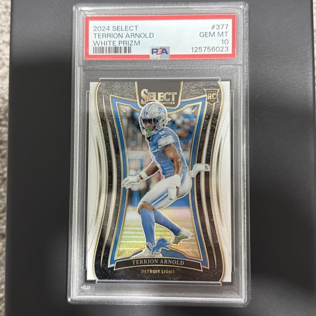 Terrion Arnold Panini Select #377 White Prizm