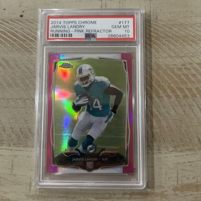 Jarvis Landry Topps Chrome #177 Running-Pink Refractor