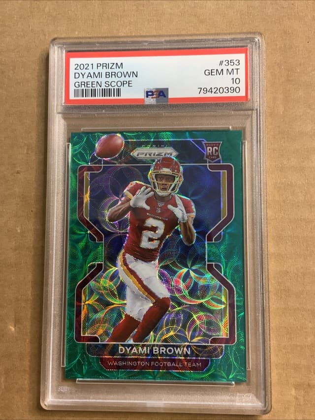 Dyami Brown Panini Prizm #353 Green Scope