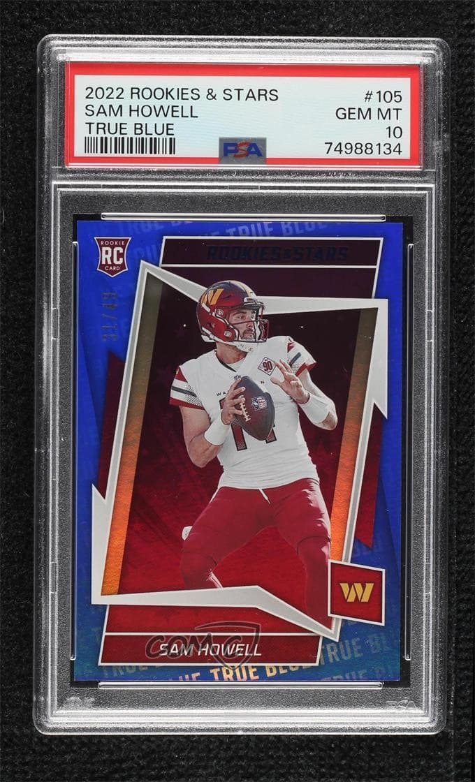 Sam Howell Panini Rookies & Stars #105 True Blue