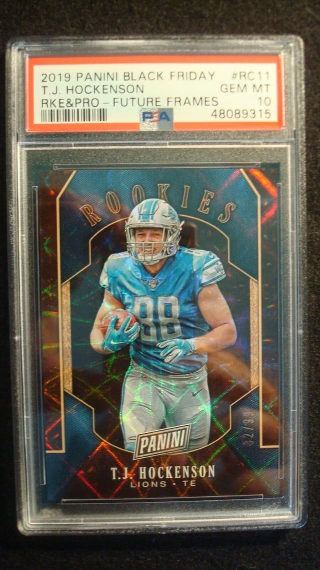 T.J. Hockenson Panini Black Friday Rookies & Prospects #RC11 Future Frames