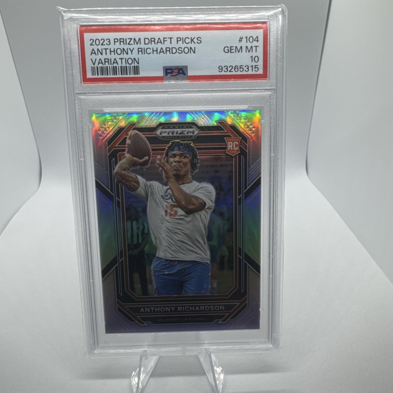 Anthony Richardson Panini Prizm Draft Picks #104 Silver