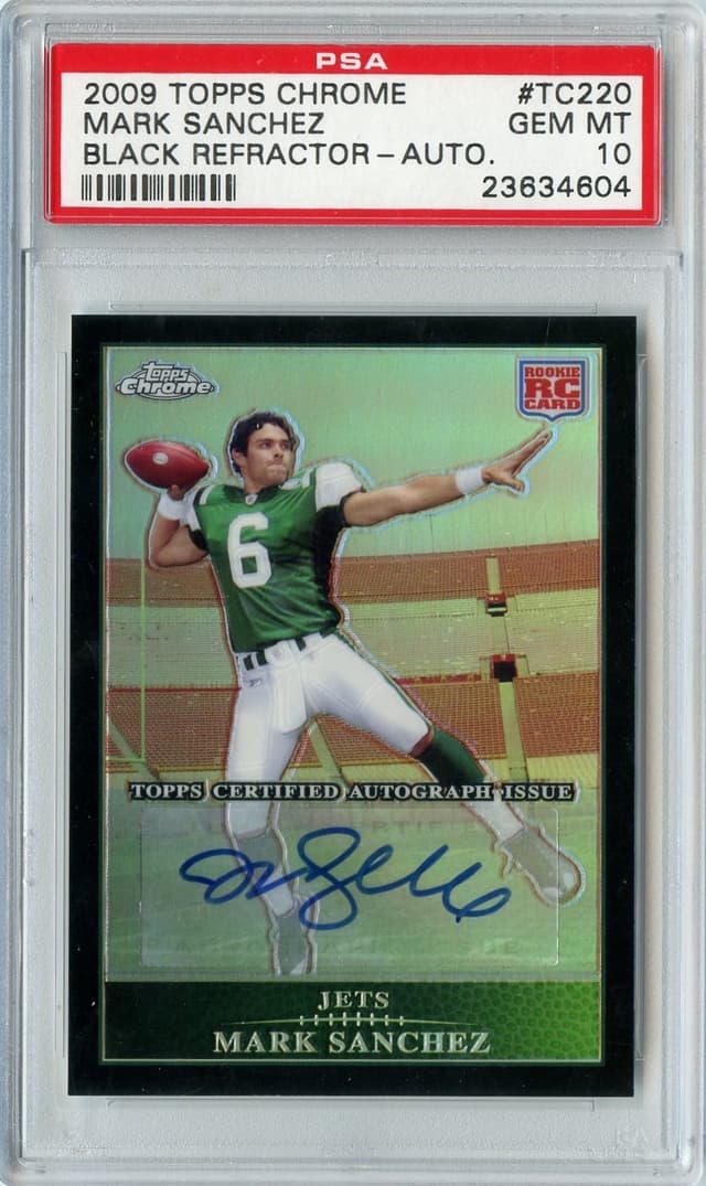 Mark Sanchez Topps Chrome #TC220 Black Refractor-Autograph