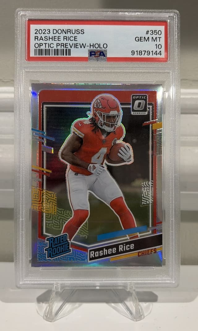 Rashee Rice Panini Donruss #350 Optic Preview-Holo