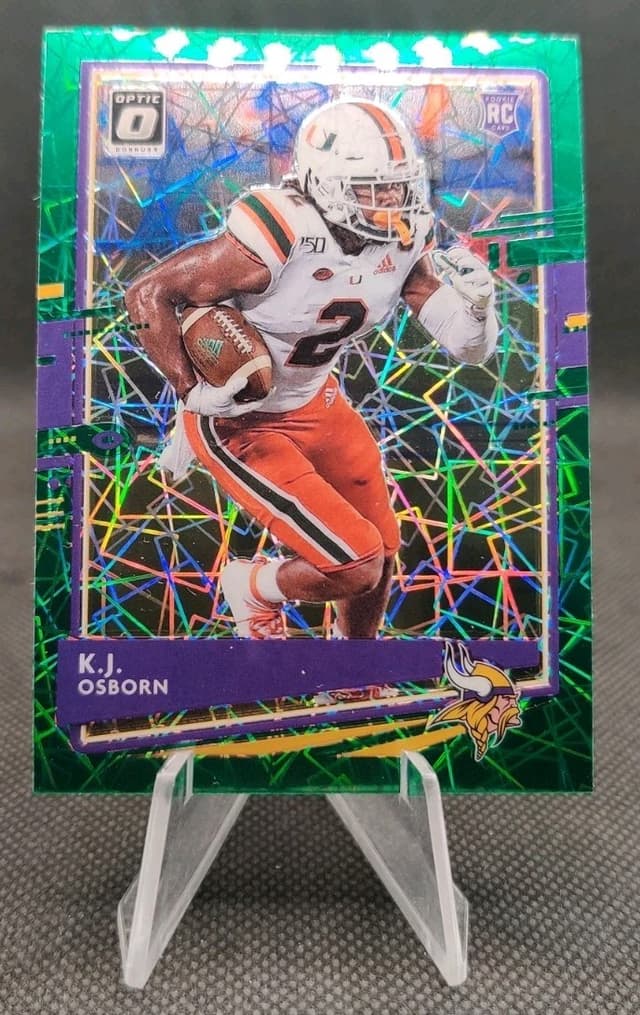 K.J. Osborn Panini Donruss Optic #102 Green Velocity