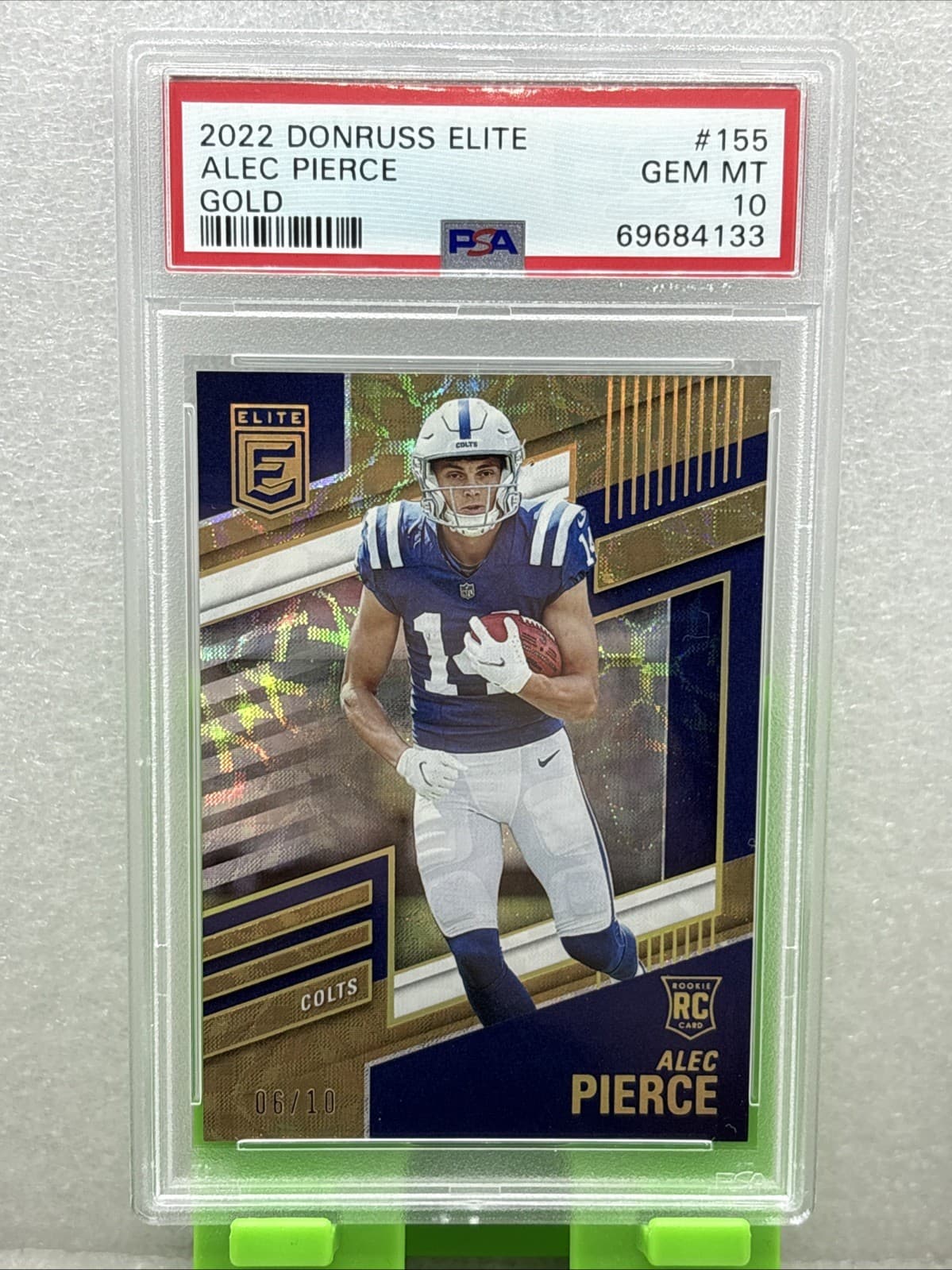 Alec Pierce Panini Donruss Elite #155 Gold