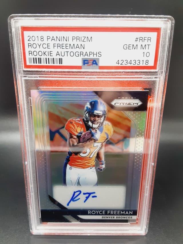 Royce Freeman Panini Prizm Rookie Autographs #RFR Base