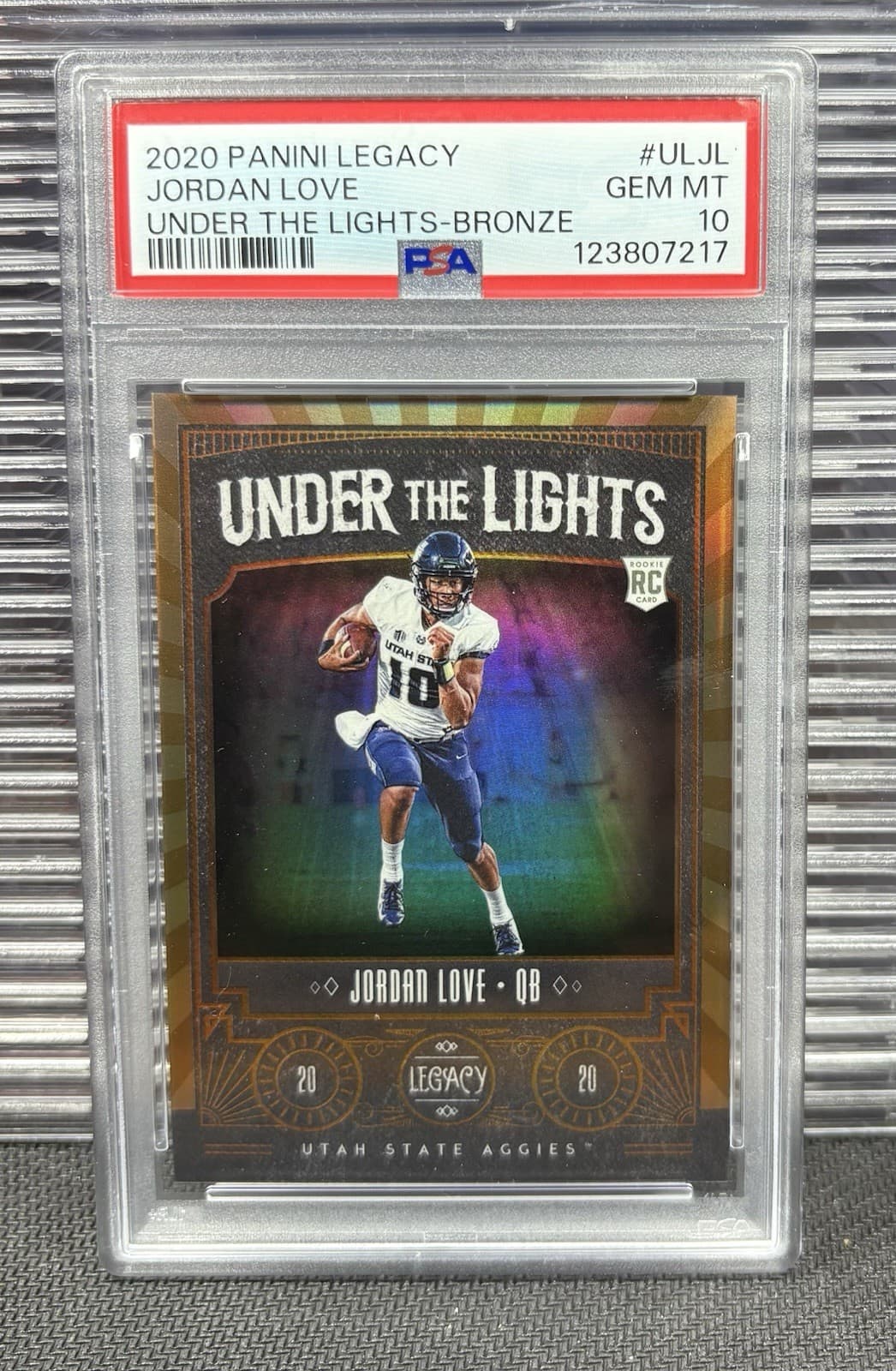 Jordan Love Panini Legacy Under the Lights #ULJL Bronze