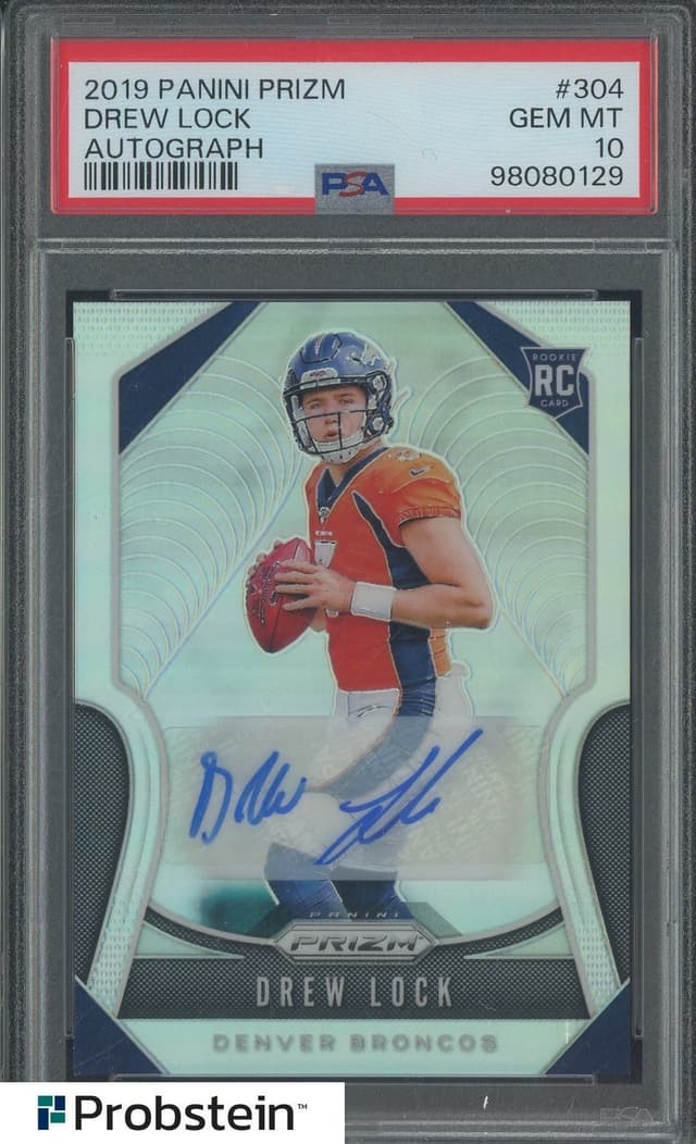Drew Lock Panini Prizm #304 Silver Prizm