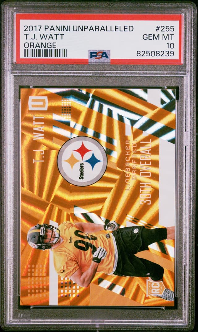 T.J. Watt Panini Unparalleled #255 Orange