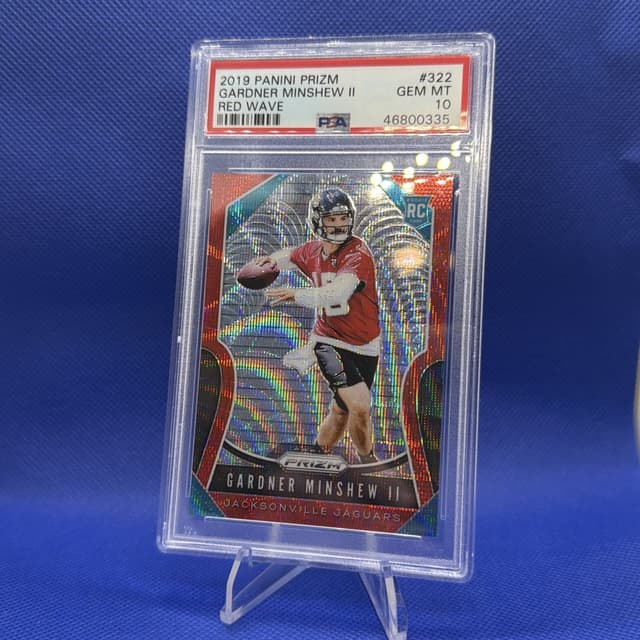 Gardner Minshew II Panini Prizm #322 Red Wave