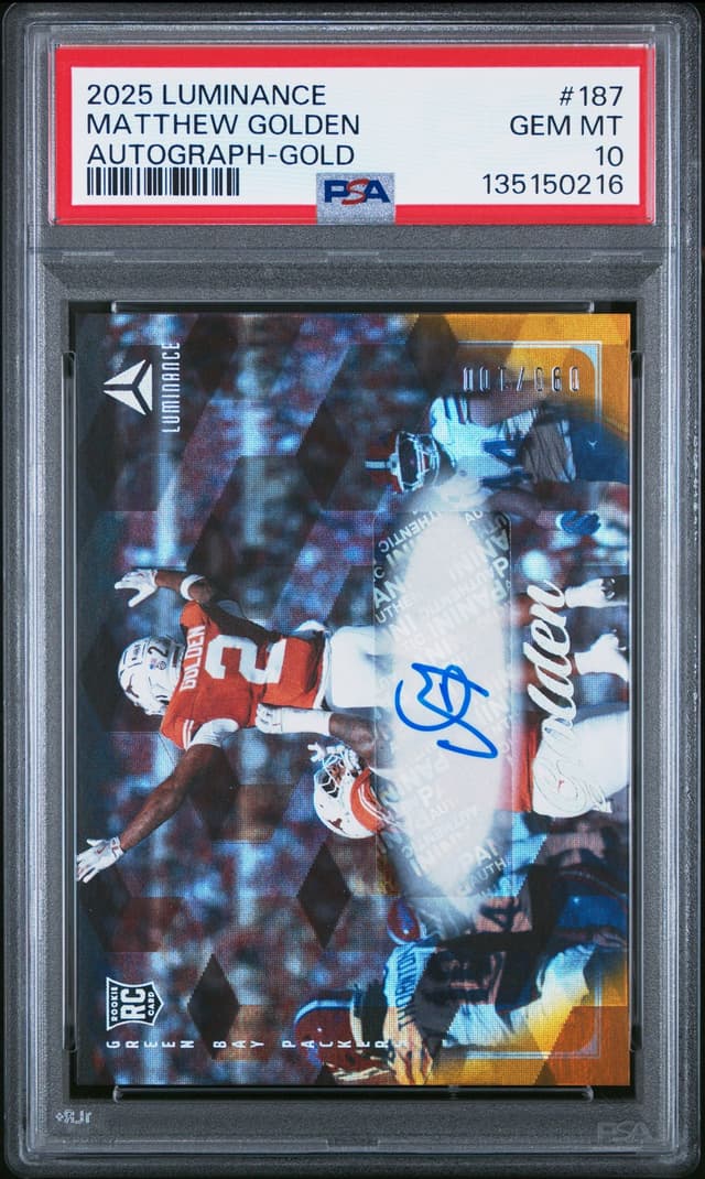 Matthew Golden Panini Luminance #187 Autograph-Gold