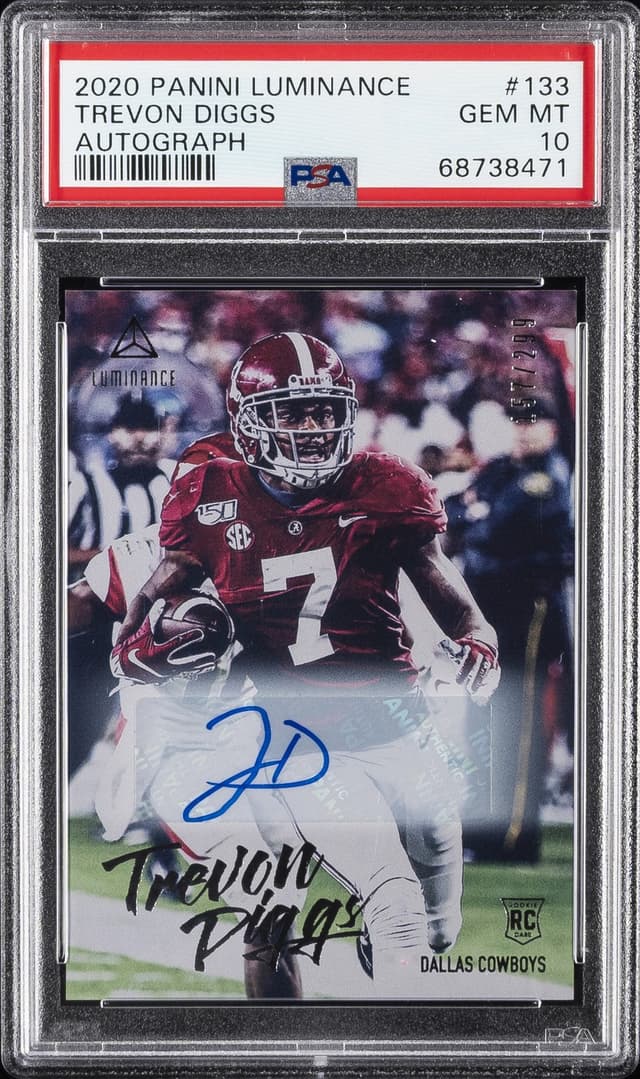 Trevon Diggs Panini Luminance #133 Autograph
