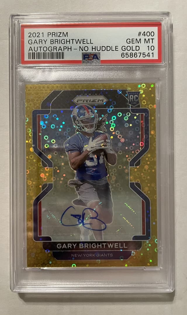 Gary Brightwell Panini Prizm #400 No Huddle Blue