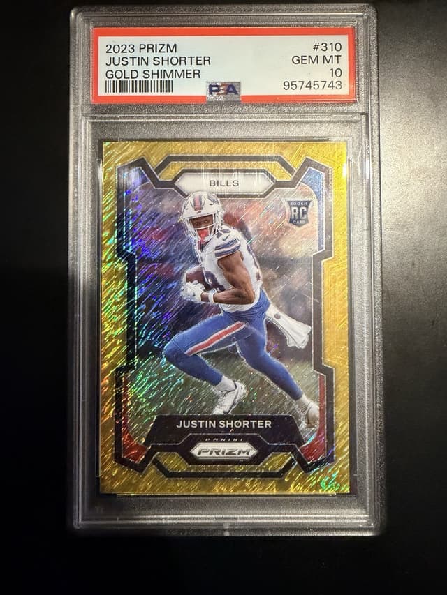Justin Shorter Panini Prizm #310 Gold