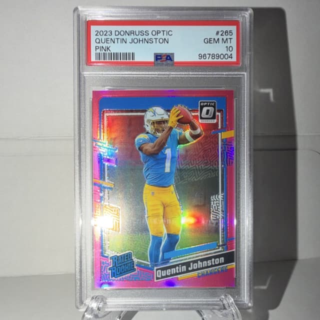 Quentin Johnston Panini Donruss Optic #265 Pink