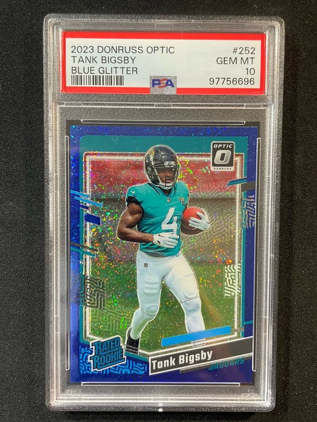 Tank Bigsby Panini Donruss Optic #252 Blue Glitter
