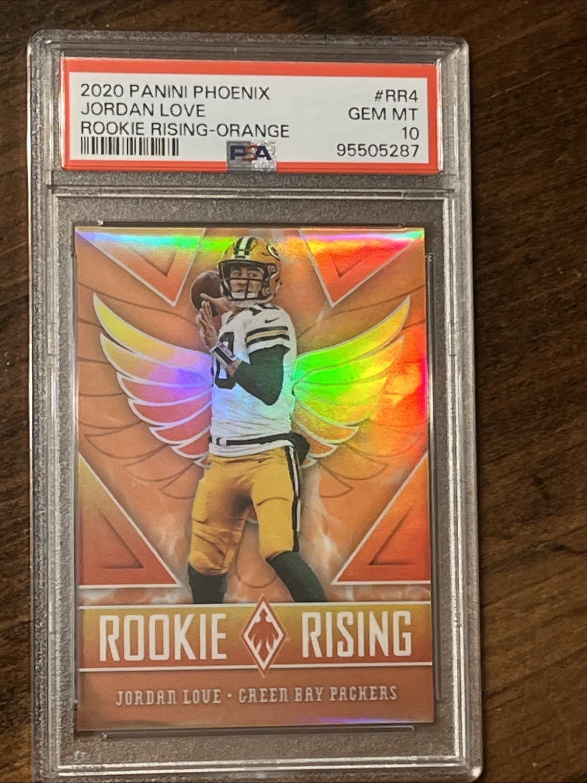 Jordan Love Panini Phoenix Rookie Rising #RR4 Orange