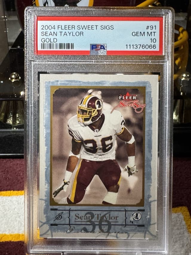 Sean Taylor Fleer Sweet Sigs #91 Gold