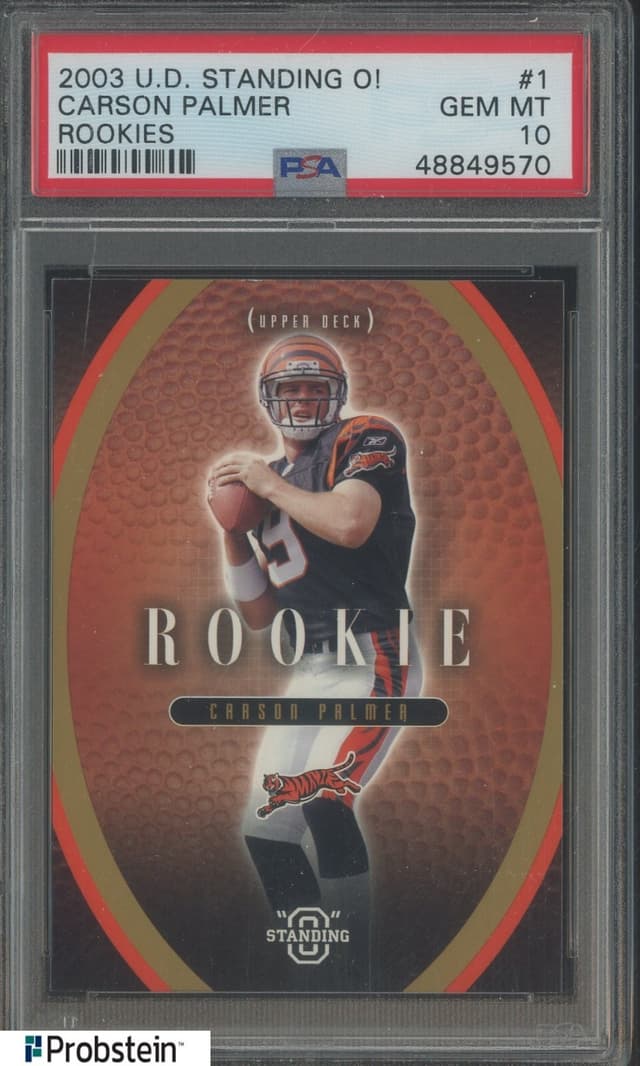 Carson Palmer Upper Deck Standing O! Rookies #1 Base