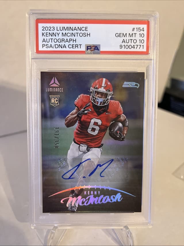 Kenny McIntosh Panini Luminance #154 Autograph