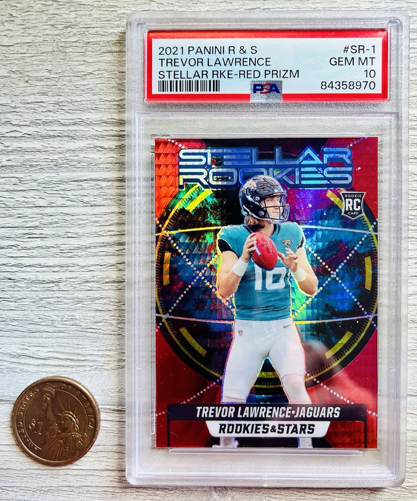 Trevor Lawrence Panini Rookies & Stars Stellar Rookies #SR1 Red