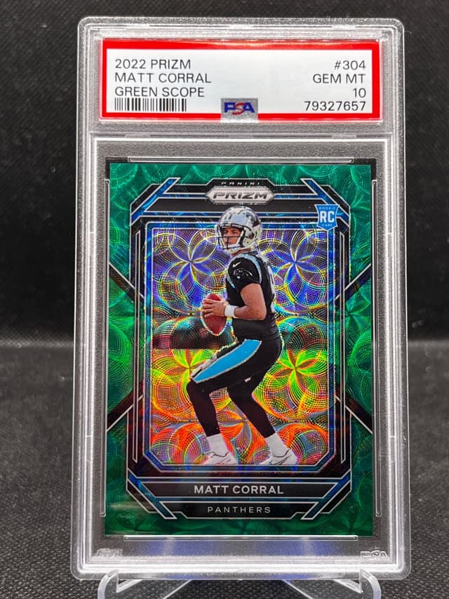 Matt Corral Panini Prizm #304 Green Scope