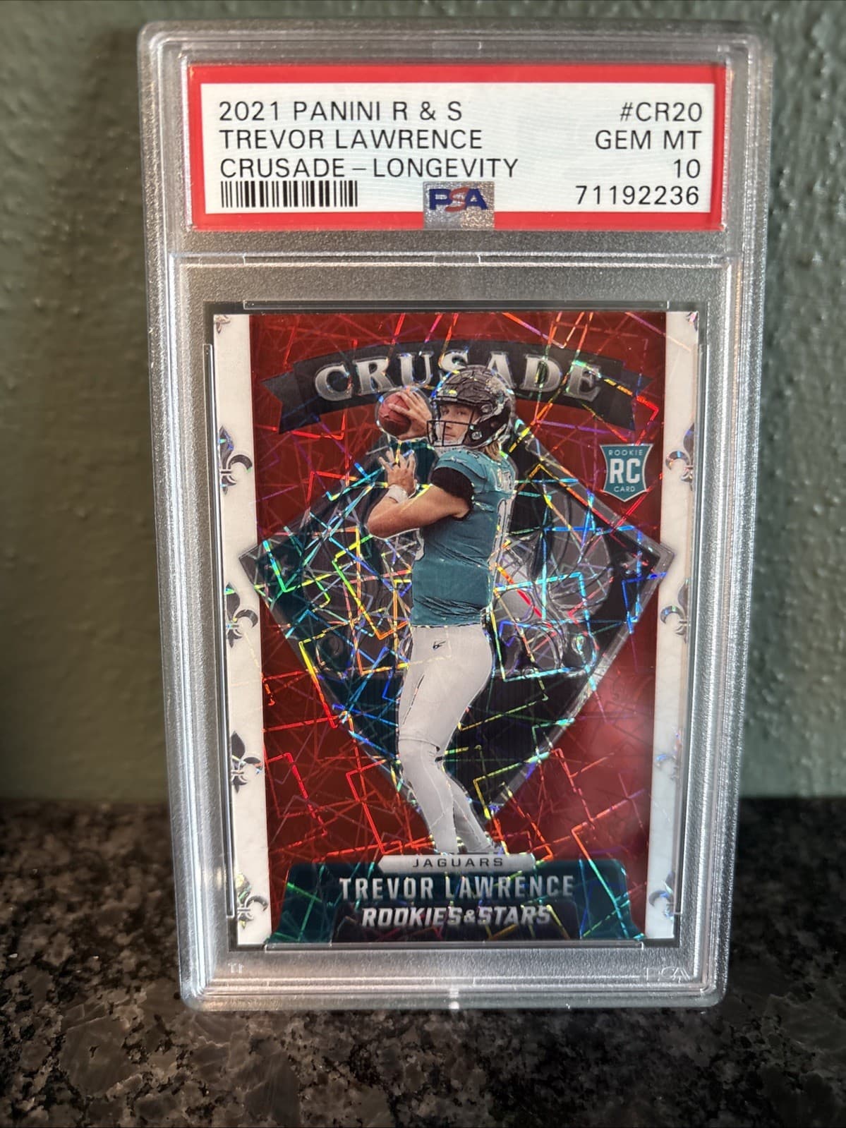 Trevor Lawrence Panini Rookies & Stars Crusade #CR20 Longevity