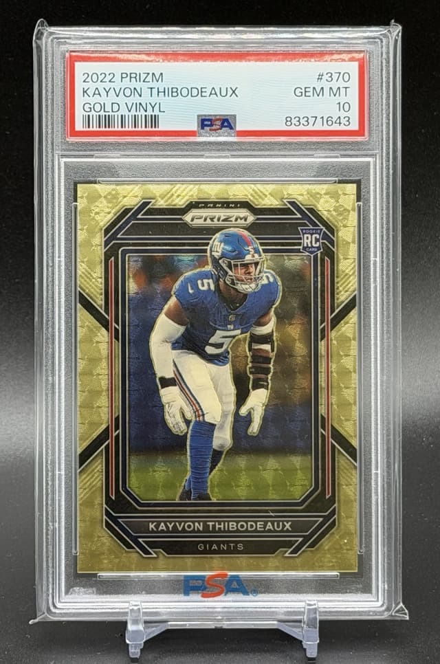 Kayvon Thibodeaux Panini Prizm #370 Gold Vinyl