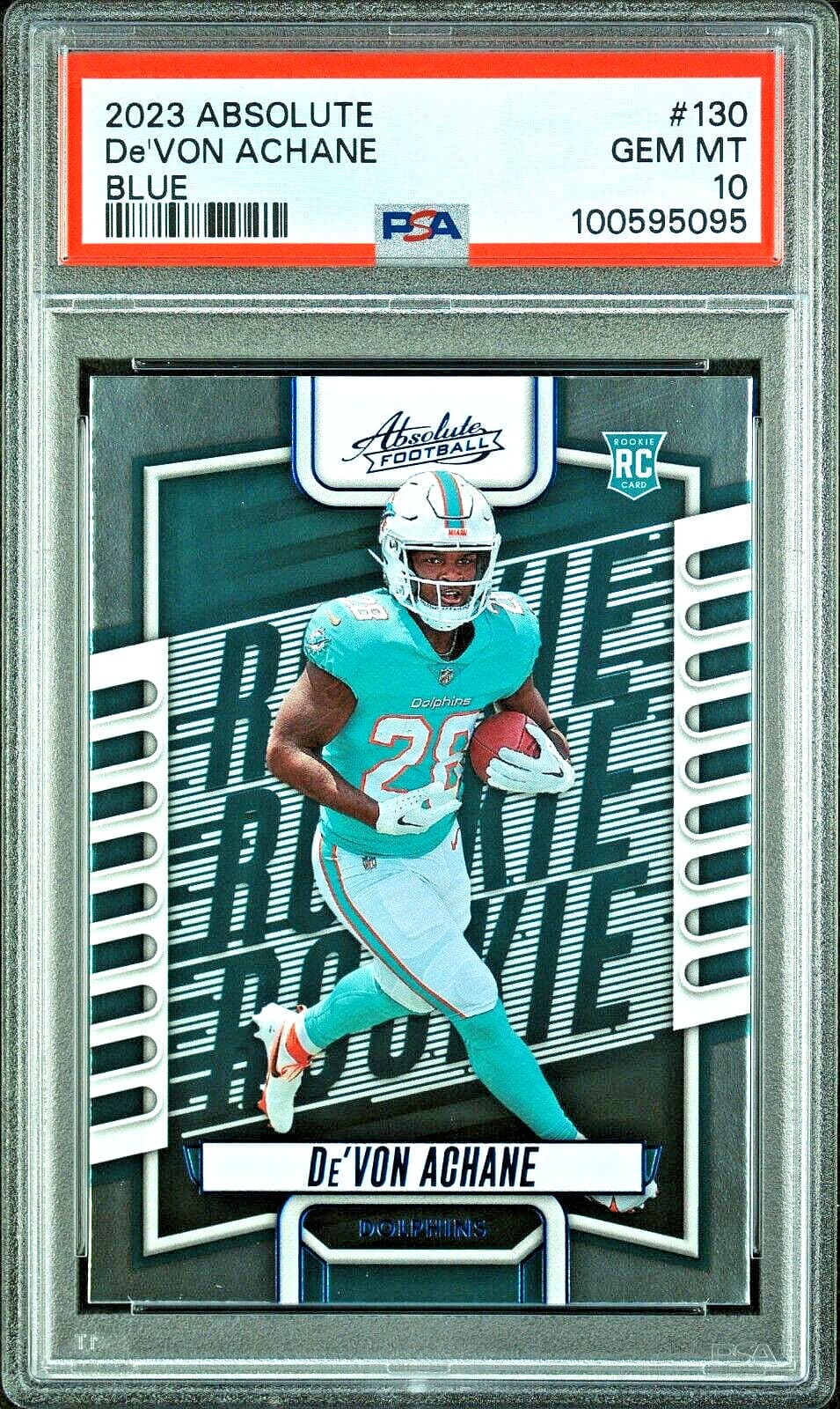 De'Von Achane Panini Absolute #130 Blue