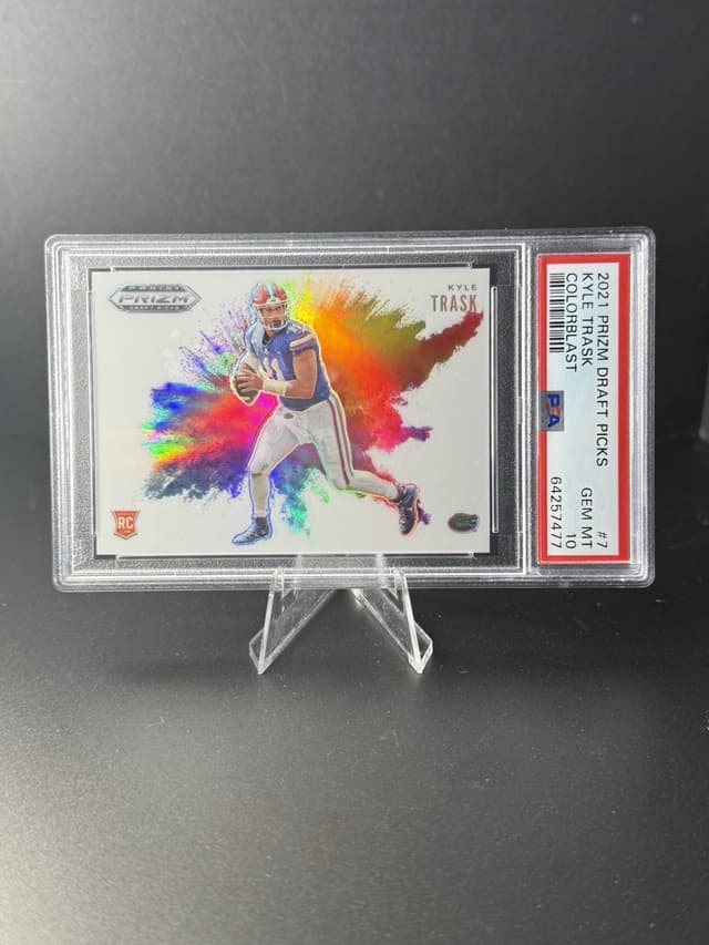 Kyle Trask Panini Prizm Draft Picks Color Blast #7 Base