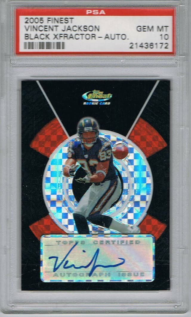 Vincent Jackson Finest # Black Xfractor-Autograph