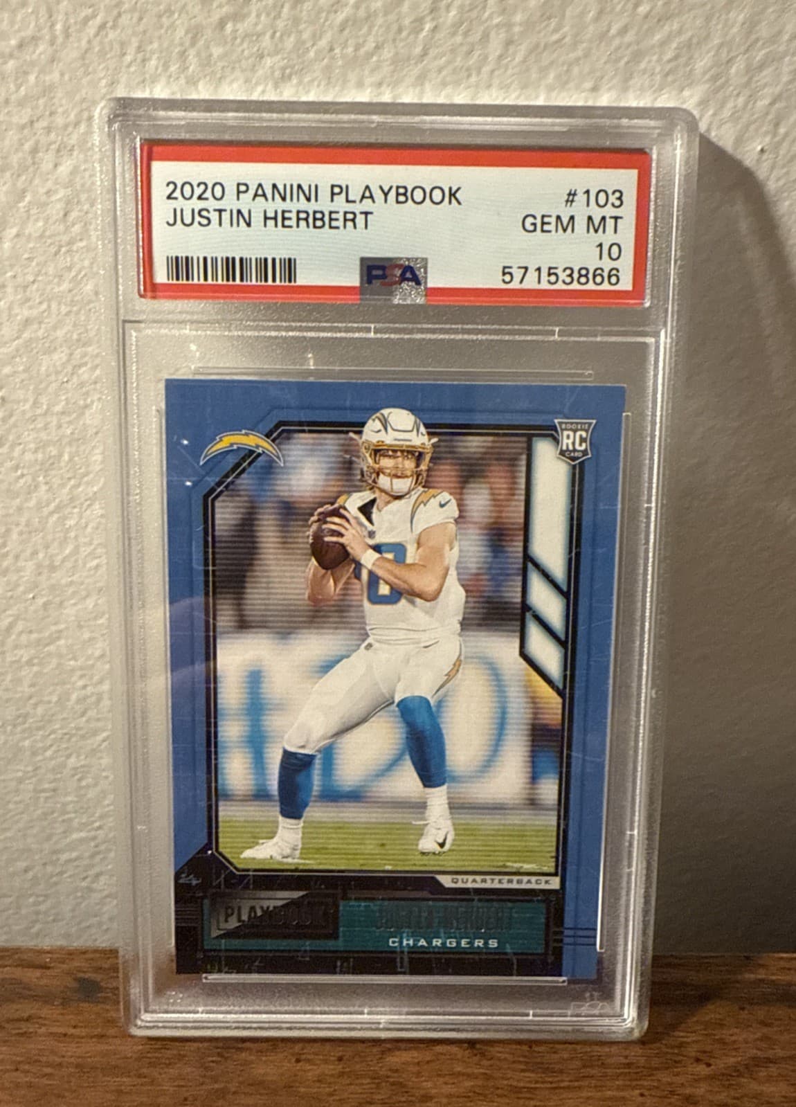 Justin Herbert Panini Playbook #103 Base