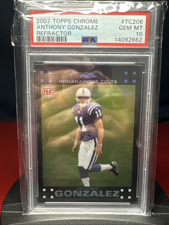 Anthony Gonzalez Topps Chrome #TC206 Refractor